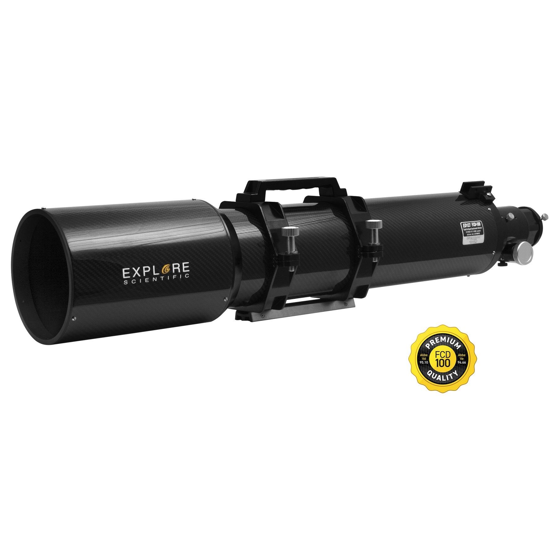 127mm f/7.5 CF FCD100 Triplet Refractor Telescope