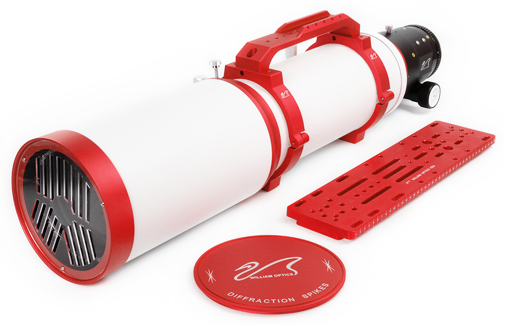 FLT 132 Triplet Refractor Telescope with 3.5" Feather Touch Focuser- Red