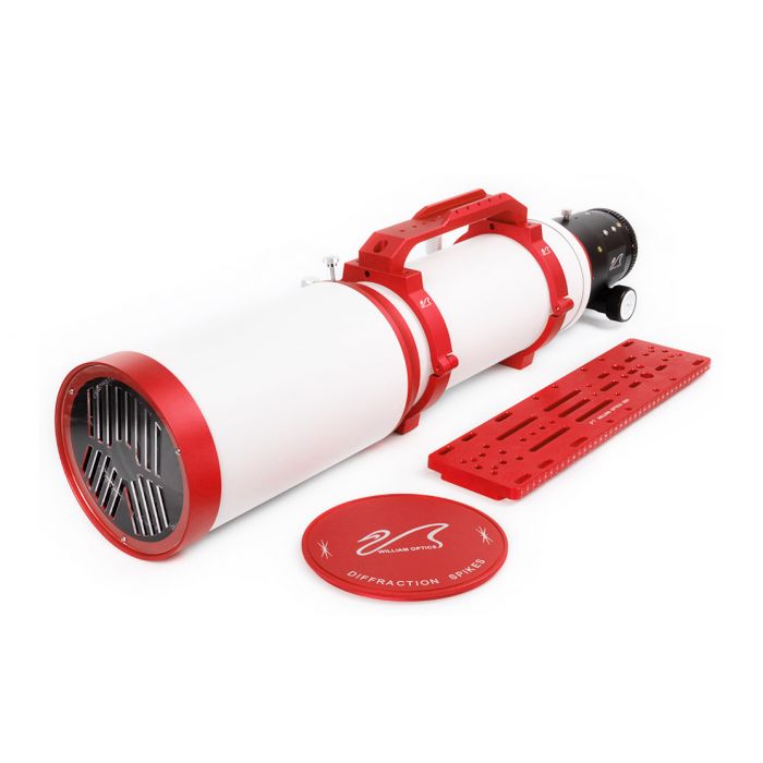 FLT 132 Triplet Refractor Telescope with Rack and Pinion Focuser - Red